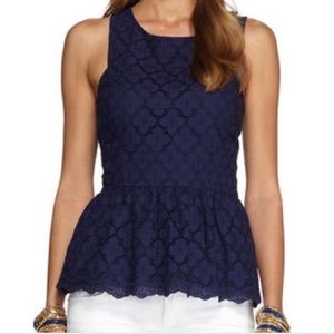 Lilly Pulitzer size 8 Peplum top